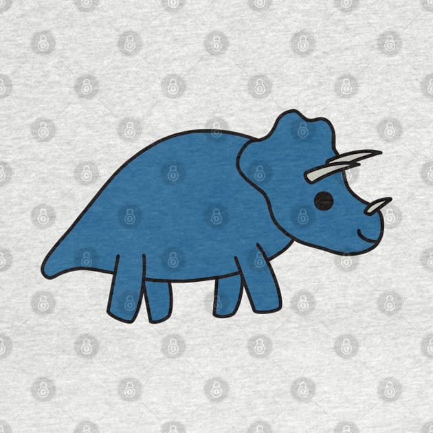 Cute Kawaii Triceratops Dino by KawaiiByDice